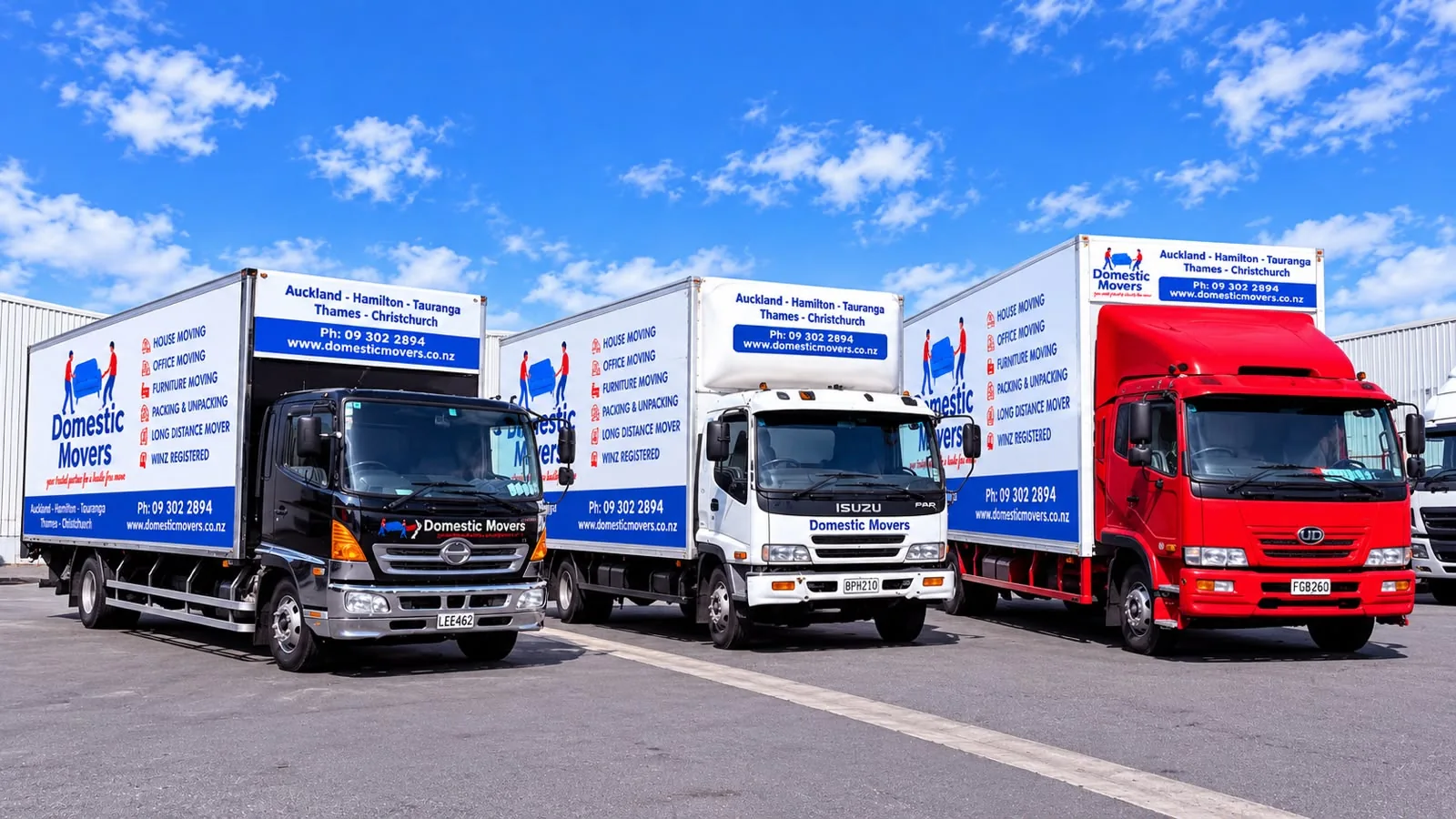 Domestic Movers fleet ready for local and intercity moves
