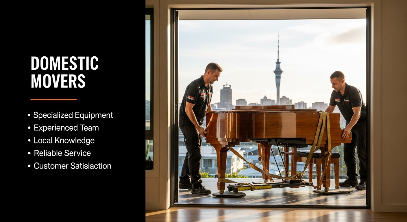 why you should choose domestic movers for piano movers in auckland